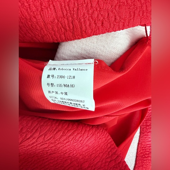 Rebecca Vallance Vibrant Red Mini Dress - Picture 12 of 16